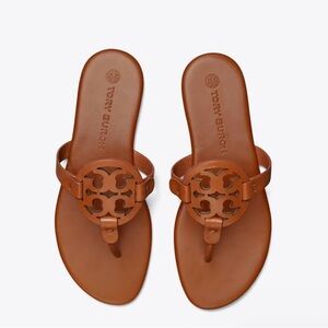 Tory Burch Brown Miller Soft Sandals size 8.5